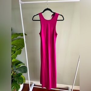 House of Harlow 1960 Sleeveless Midi Long Pink Dress Size M